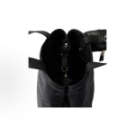 PRADA enamel metal triangular logo detachable and adjustable shoulder strap single-shoulder crossbody handbag, medium size for women, black